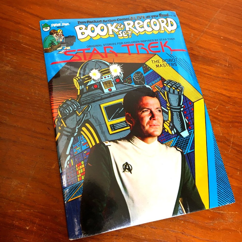 VTG  Sealed Star Trek Robot Masters 1979 Peter Pan Books & Record Set